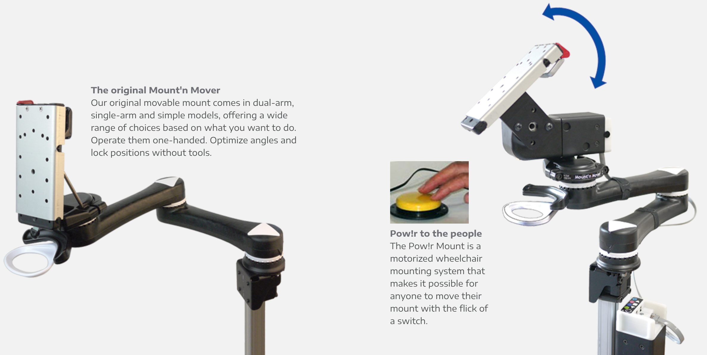 Regular mount and Powr Mount