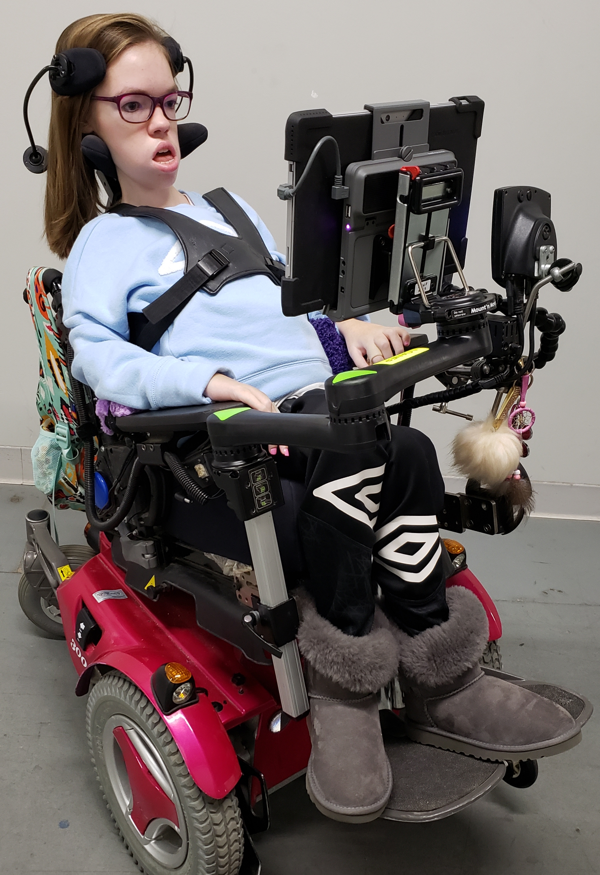 Wheelchair Mount for Eye Gaze Device