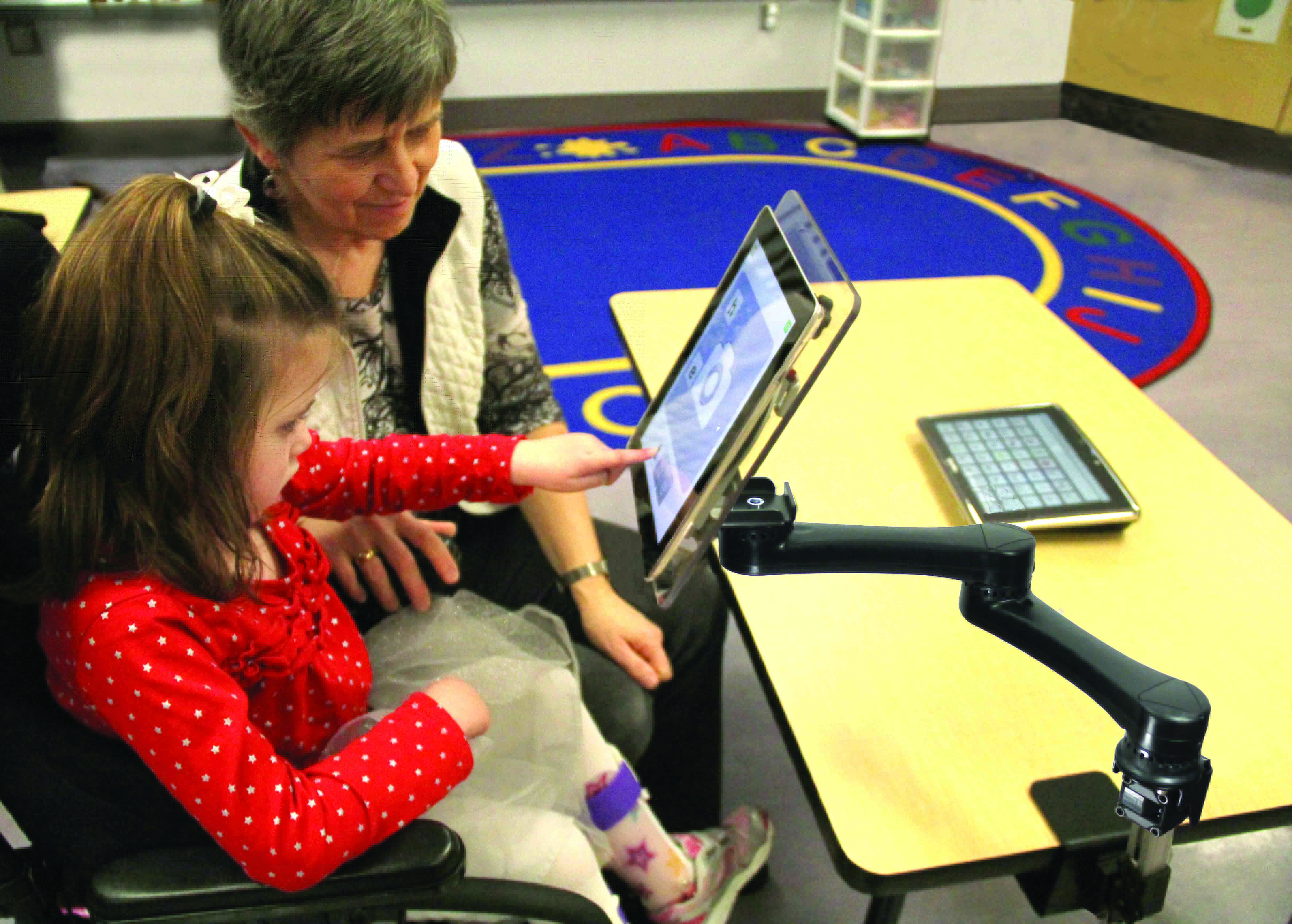 Wheelchair Table Mount Options School