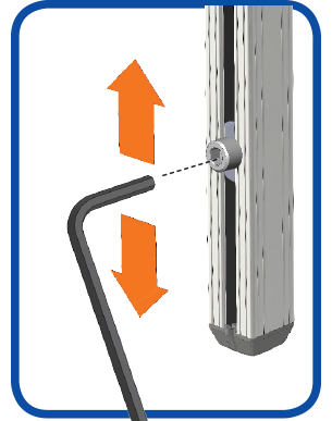 Wheelchair Mount Post Height Set Screw