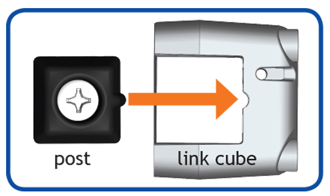 Mount'n Mover Post and Link Cube Alignment Wheelchair Mounting