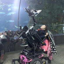 Brea taking pictures at the Omaha Zoo