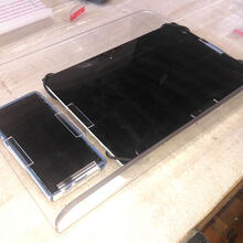12x16 tray with tablet and phone