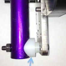 Spacer on a tube with plate attached