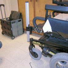 Invacare Storm, mounted using the T-Nut (WC-TN), and Adapter Plate 2(WC-AP2)