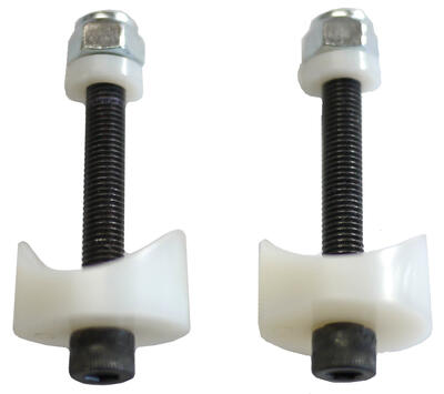 Coved spacer provides a stable attachment to round tubes with holes