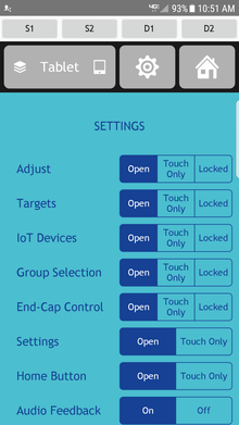 IOT Devices is set to Open to appear on Home page