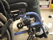 The Solid Wheelchair bracket then attaches to the Adapter Plate.