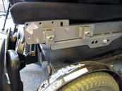 The Adapter Plate can be positioned further forward to offer an alternate Wheelchair Bracket position. Other offsets may be used, as well.