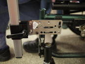 Bridge clamps: one horizontal and one vertical, with an AP2 adapter plate, and Solid Wheelchair Bracket.