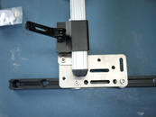 Insert the Post into the Solid Wheelchair Bracket; if necessary, use Offsets to reposition the WB2.