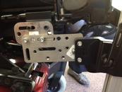 Adaper Plate is attached to frame.  Adapter Plate 2 is used to move Wheelchair Bracket forward.  the AP2