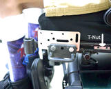 Photo shows Tie-down/AP4 sandwich AND T-nut inserted behind the tie-down.