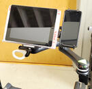 Quick Grip attached to tablet tray