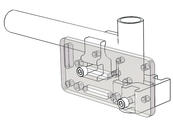 Create a Bridge clamp with two clamps and an Adapter Plate. Horizontal tube and vertical tube size may vary.