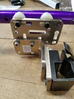 Attach other plates to offset the Solid Wheelchair Bracket