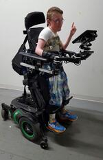 Device Mount for Standing Wheelchair
