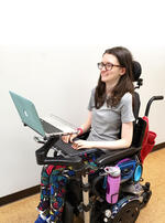 Wheelchair Mount for Laptop Computer and Keyboard