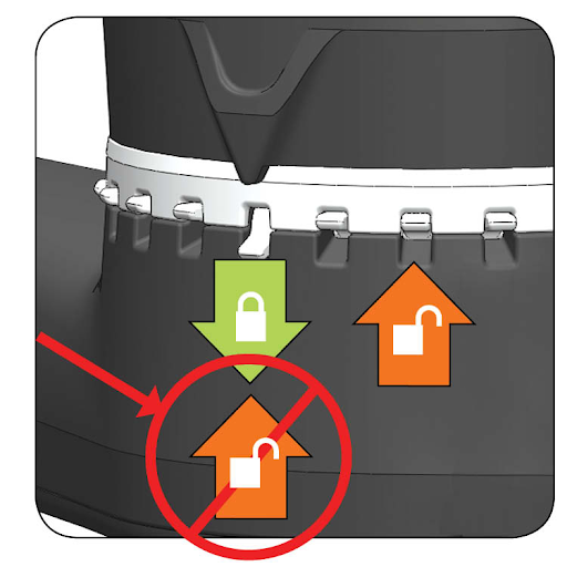 Wheelchair Mount Lock Positions